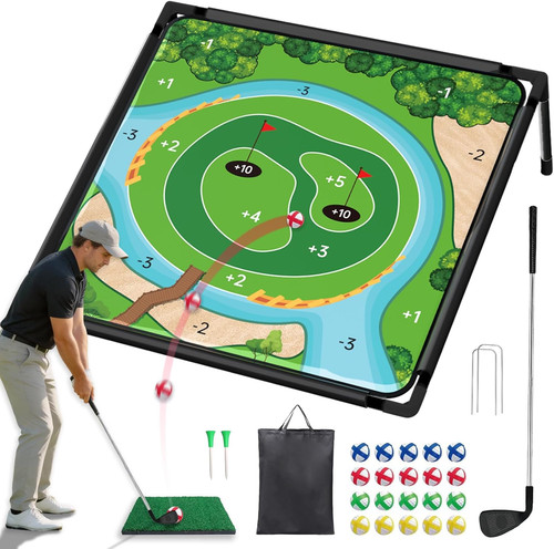 Dual sided golf chipping game - dual-sided,