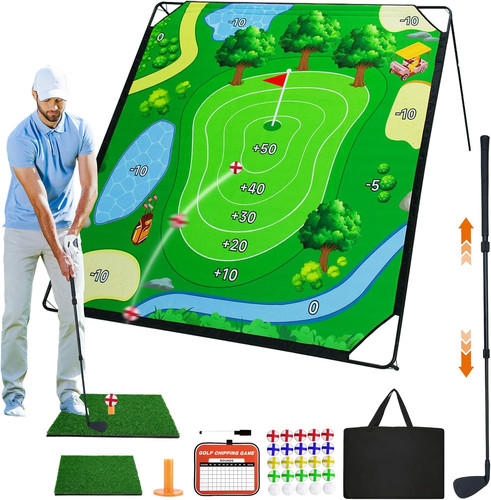 Portable golf chipping game - golf,